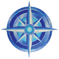 Compass Glass Pool Mosaic