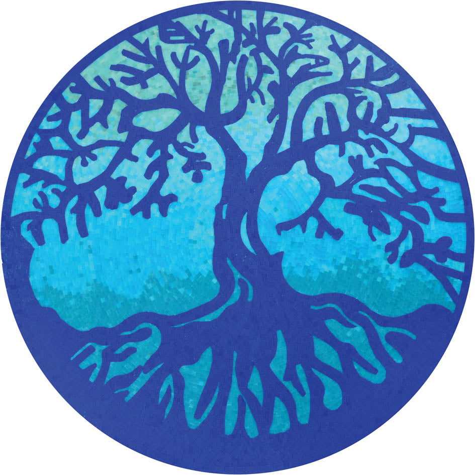 Tree of Life Glass Pool Mosaic