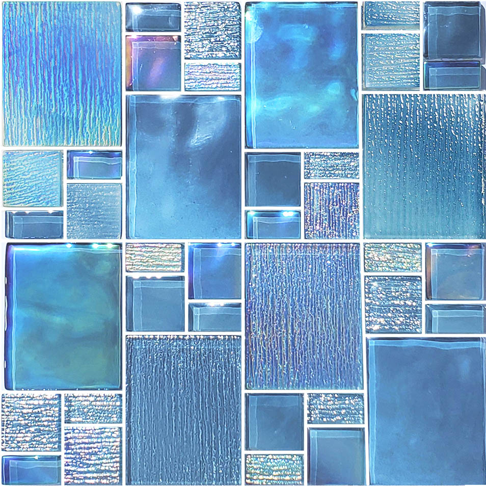 Avalon Blue Glass Pool Tile