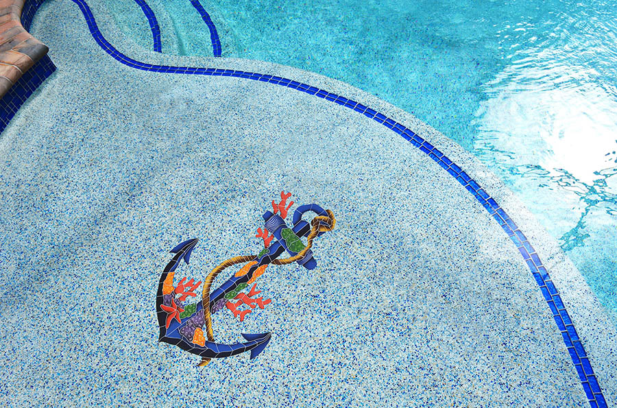 Anchor Porcelain Pool Mosaic