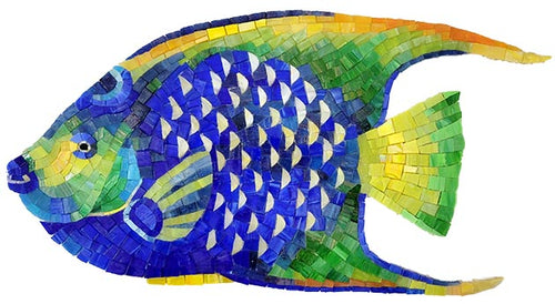 Angelfish Glass Pool Mosaic