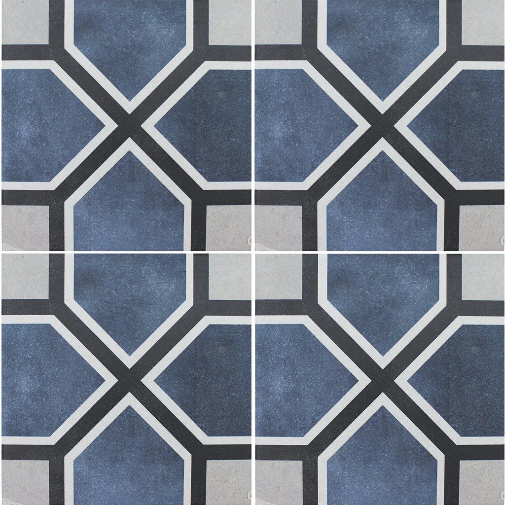 Aquatica Antonette 6x6 porcelain pool tile, Fleur Collection