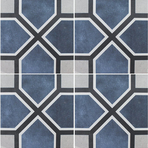 Aquatica Antonette 6x6 porcelain pool tile, Fleur Collection