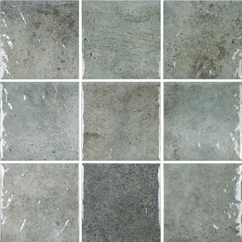 Aquatica Bali Stone 6x6 porcelain pool tile close-up, Waterplace Collection