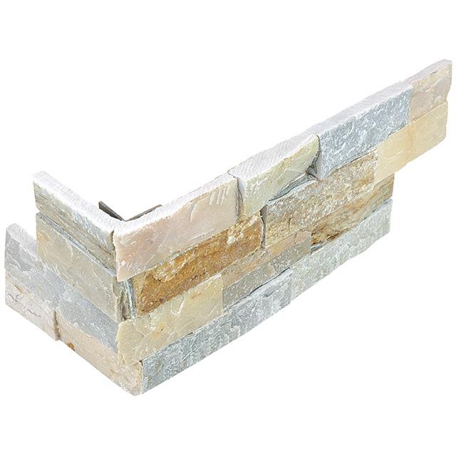 Aquatica Beachwalk natural stone ledger panel corner piece