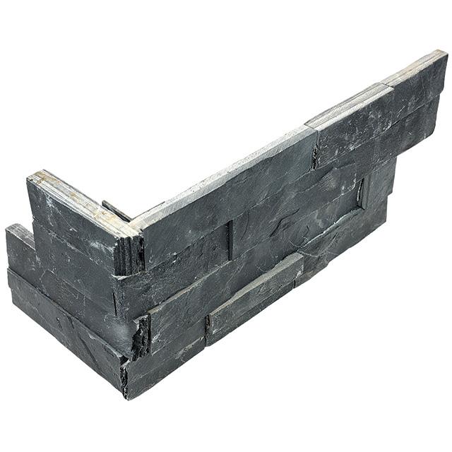 Aquatica Carbon natural stone ledger panel corner piece