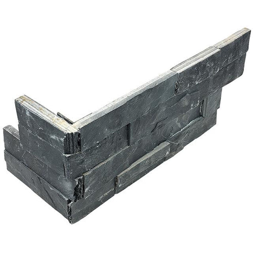 Aquatica Carbon natural stone ledger panel corner piece