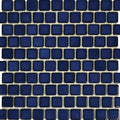 Aquatica Cobalt Blue 1x1 porcelain mosaic pool tile, Harmony Collection