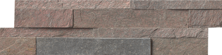 Aquatica Copper Gold natural stone ledger panel corner piece