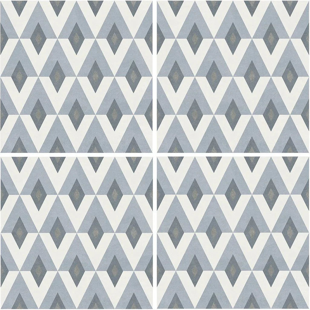 Aquatica Fiorella 6x6 matte porcelain pool tile, Fiore Collection