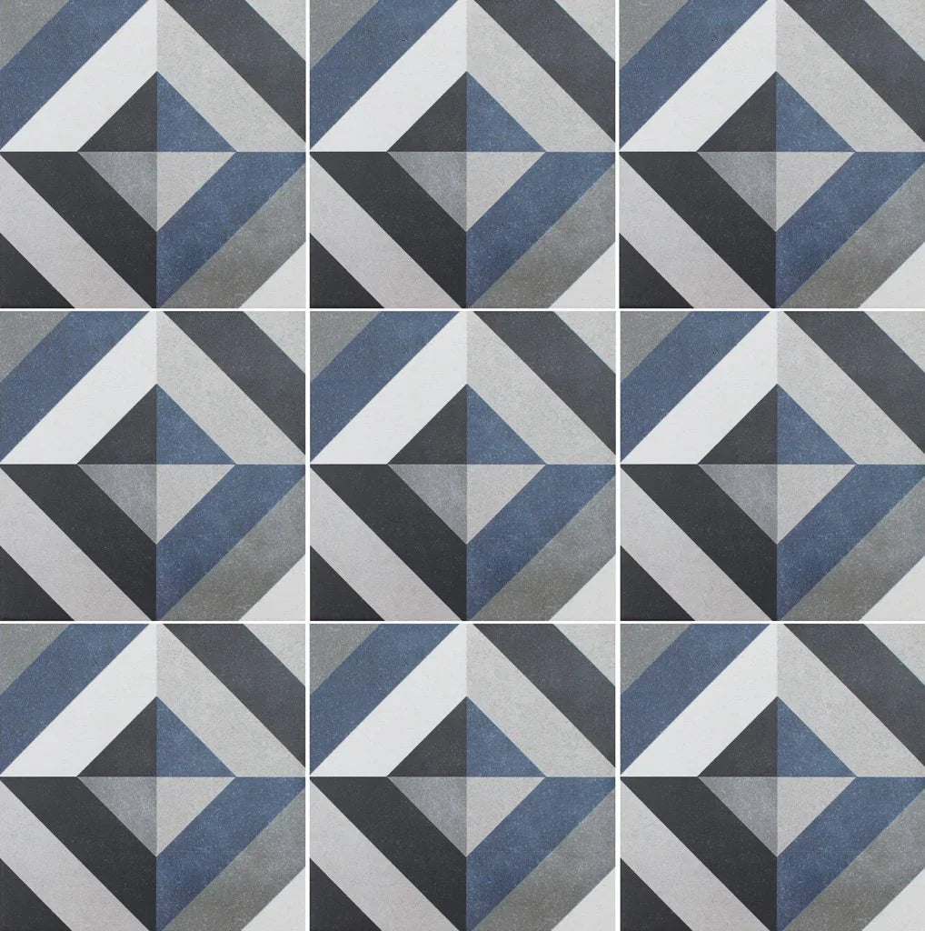 Aquatica Geraldine 6x6 porcelain pool tile close-up, Fleur Collection