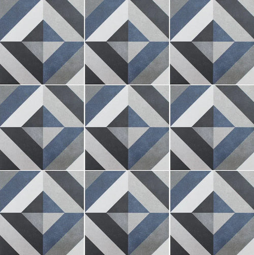 Aquatica Geraldine 6x6 porcelain pool tile close-up, Fleur Collection