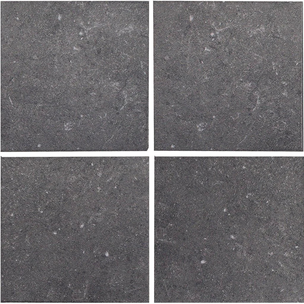 Aquatica Nero 6x6 matte black porcelain pool tile, District Collection