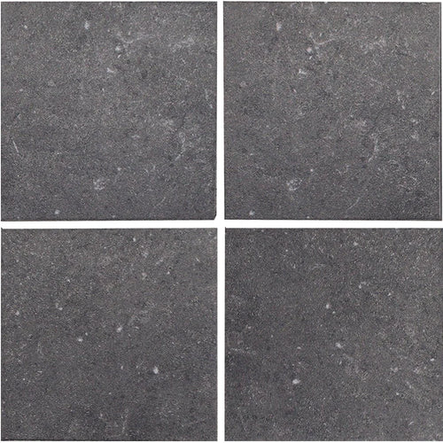 Aquatica Nero 6x6 matte black porcelain pool tile, District Collection