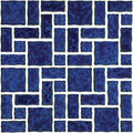Aquatica Pacific Blue random pattern porcelain mosaic tile, Reflection Collection