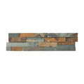 Aquatica Sierra natural stone ledger panel wall tile, sandy brown split-face