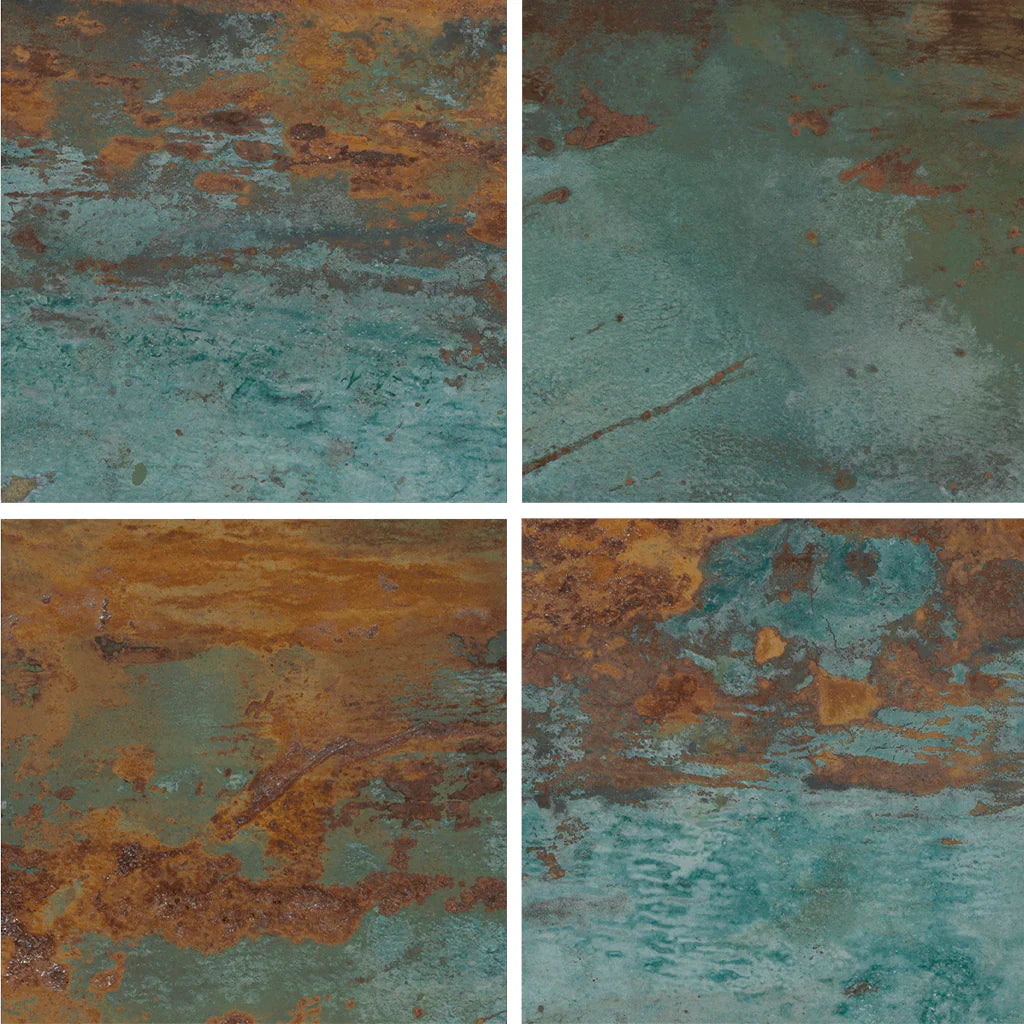 Aquatica Sunset 6x6 porcelain pool tile, Canyon Collection close-up