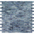 Aquatica Azurite teal blue glass mosaic tile, Aurora Collection