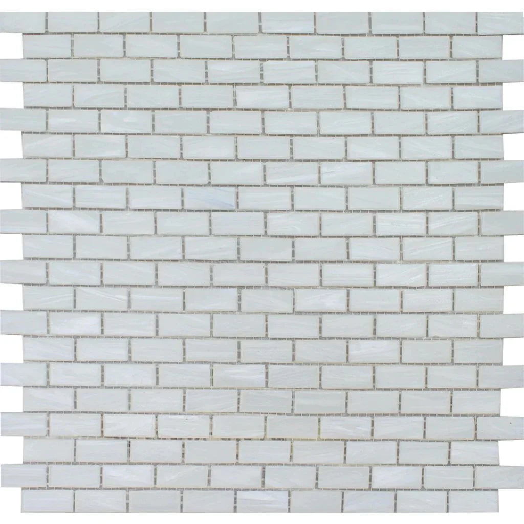 Aquatica Pearl glass mosaic tile, Aurora Collection