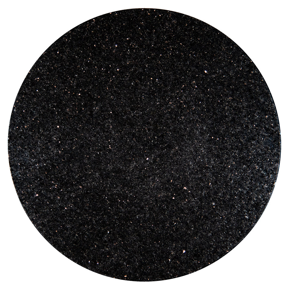 Granite Barstool Top 14" Round – Black Galaxy