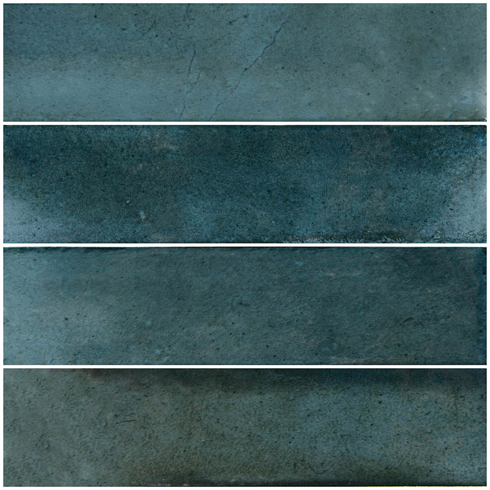 Boutique Prussian Blue Porcelain Pool Tile 3"x12" – Field