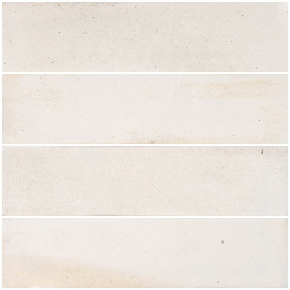 Boutique Antique White Porcelain Pool Tile 3"x12" – Field