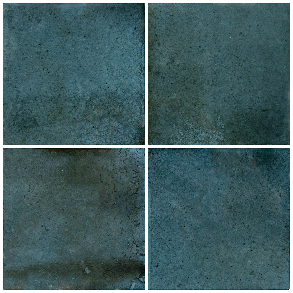 Boutique Prussian Blue Porcelain Pool Tile 6"x6" – Field