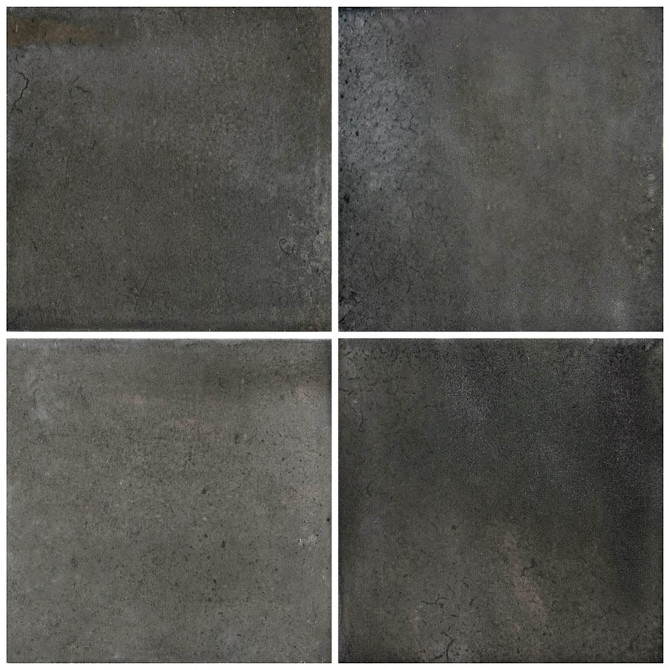 Boutique Ash Black Porcelain Pool Tile 6"x6" – Field