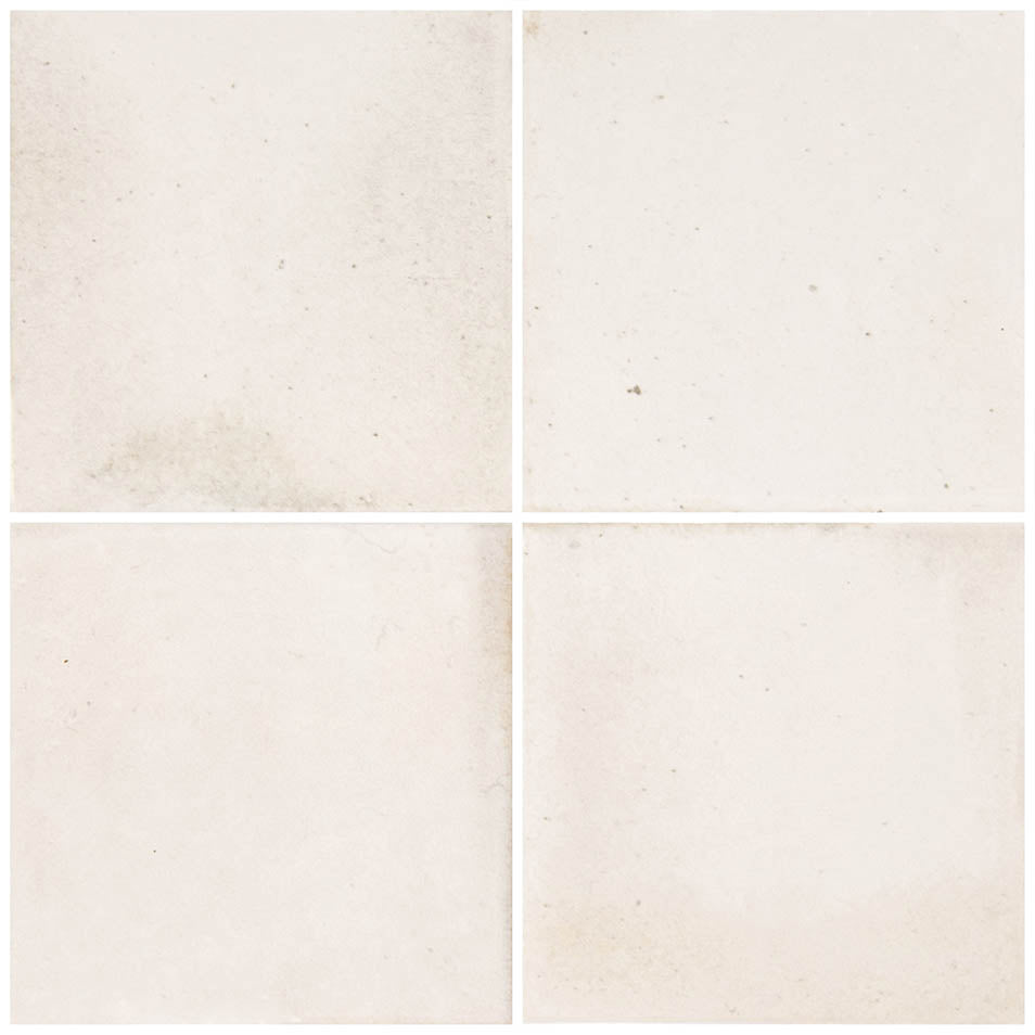 Boutique Antique White Porcelain Pool Tile 6"x6" – Field