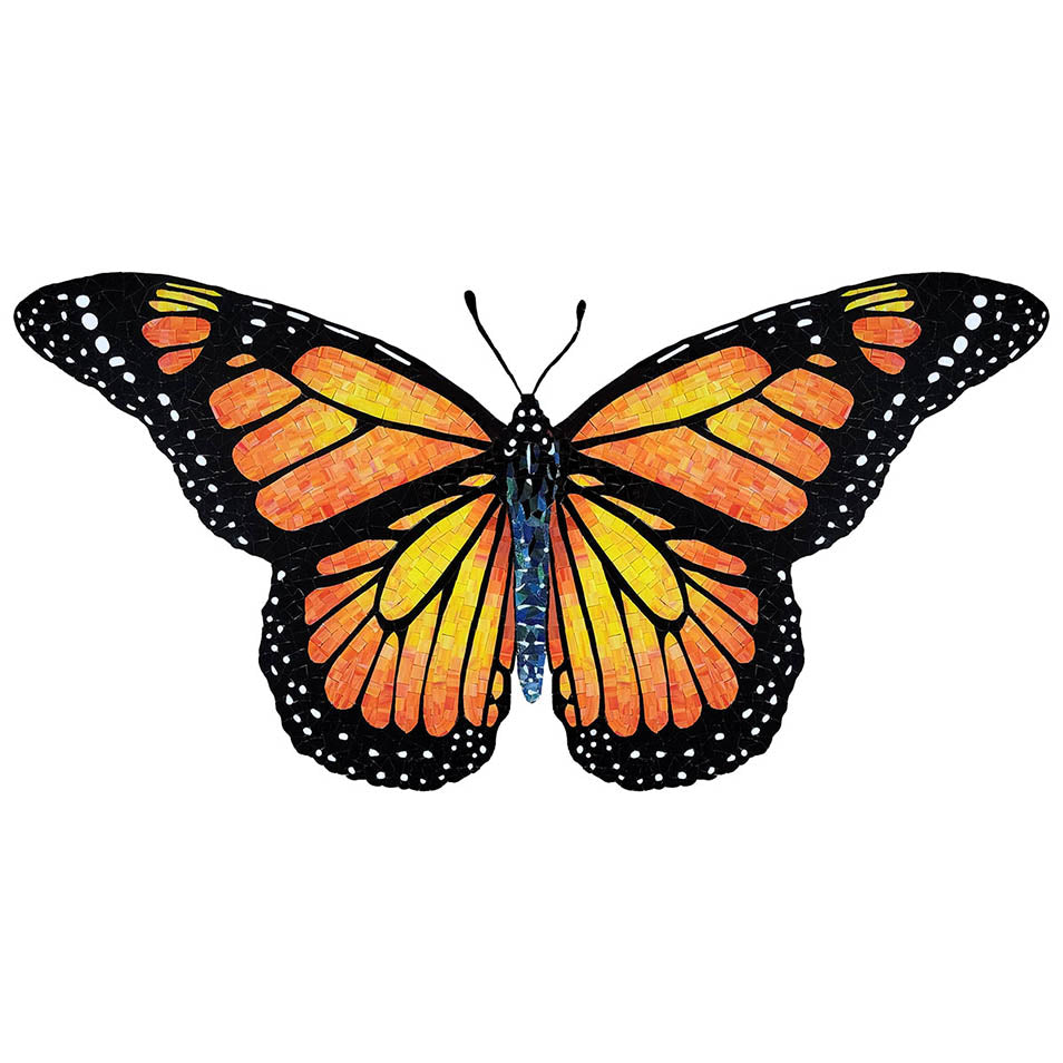 Butterfly Glass Pool Mosaic