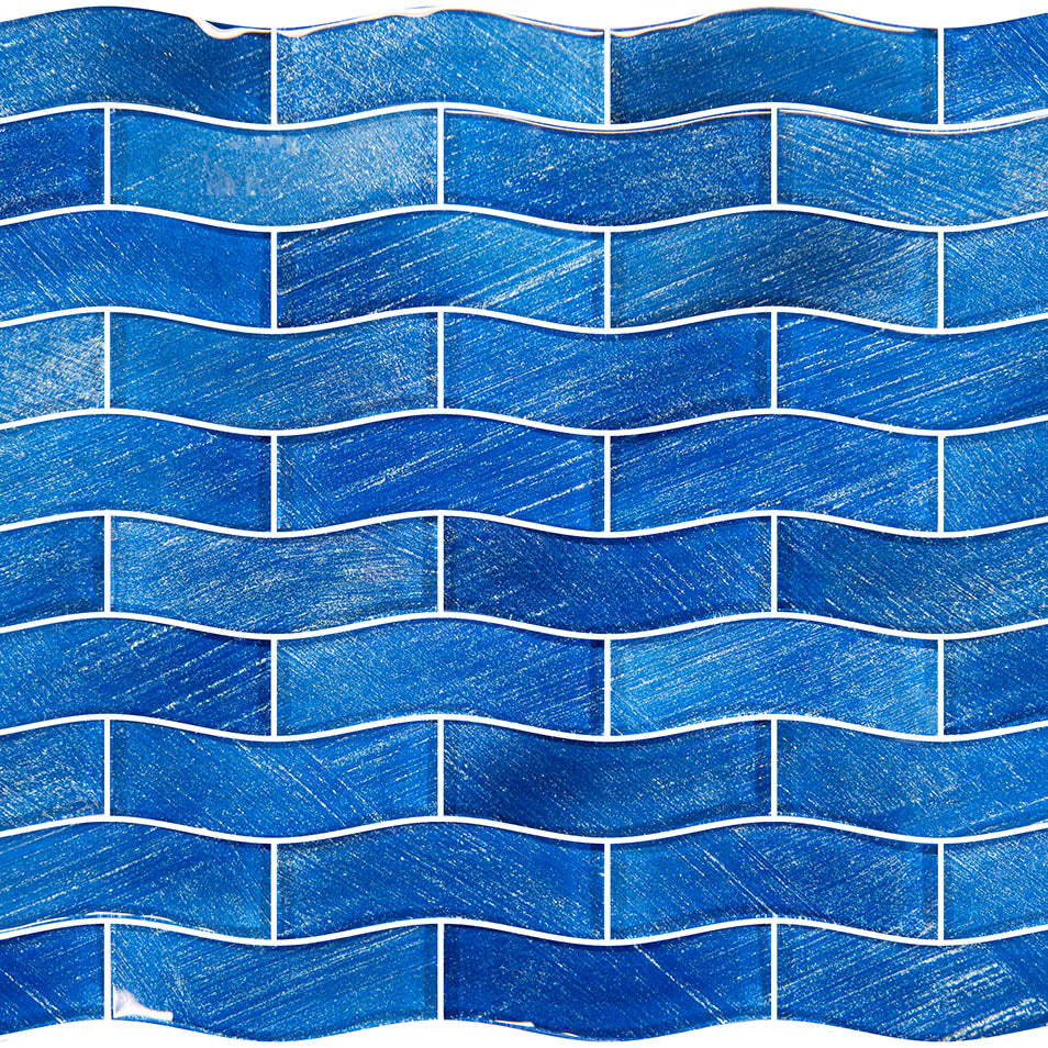 Celestial Seas Starlight Bay Glass Pool Tile – 1"x4" Field