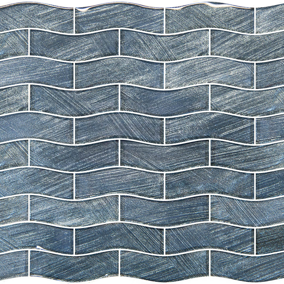 Celestial Seas Silver Reef Glass Pool Tile – 1"x4" Field