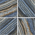 Aquatica Blue 6x6 porcelain pool waterline tile, Onyx Collection, semi-glossy finish