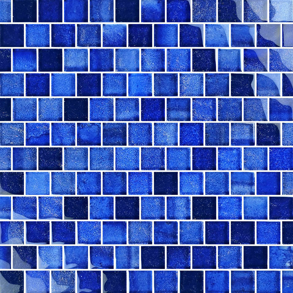 Crystal Waters Deep Sea Glass Pool Tile – 1"x1"