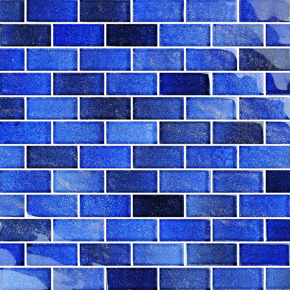 Crystal Waters Deep Sea Glass Pool Tile – 1"x2"