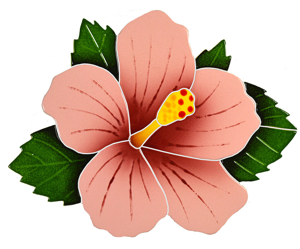 Hibiscus Porcelain Pool Mosaic – Pink