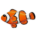 Clownfish Porcelain Pool Mosaic – Left / 5" x 9"