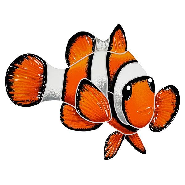 Clownfish Porcelain Pool Mosaic – Right / 6" x 8"