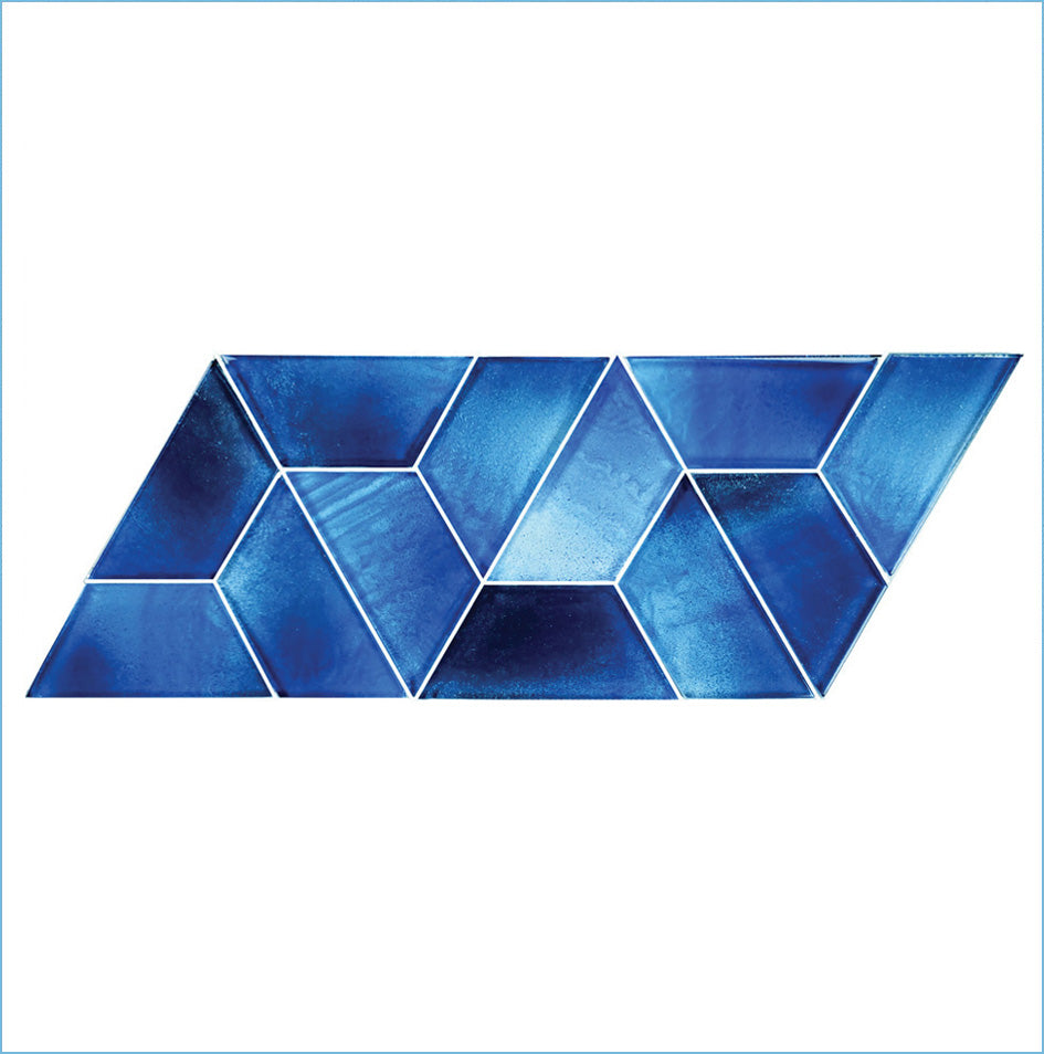 Dimension Cirrus Blue Glass Pool Tile