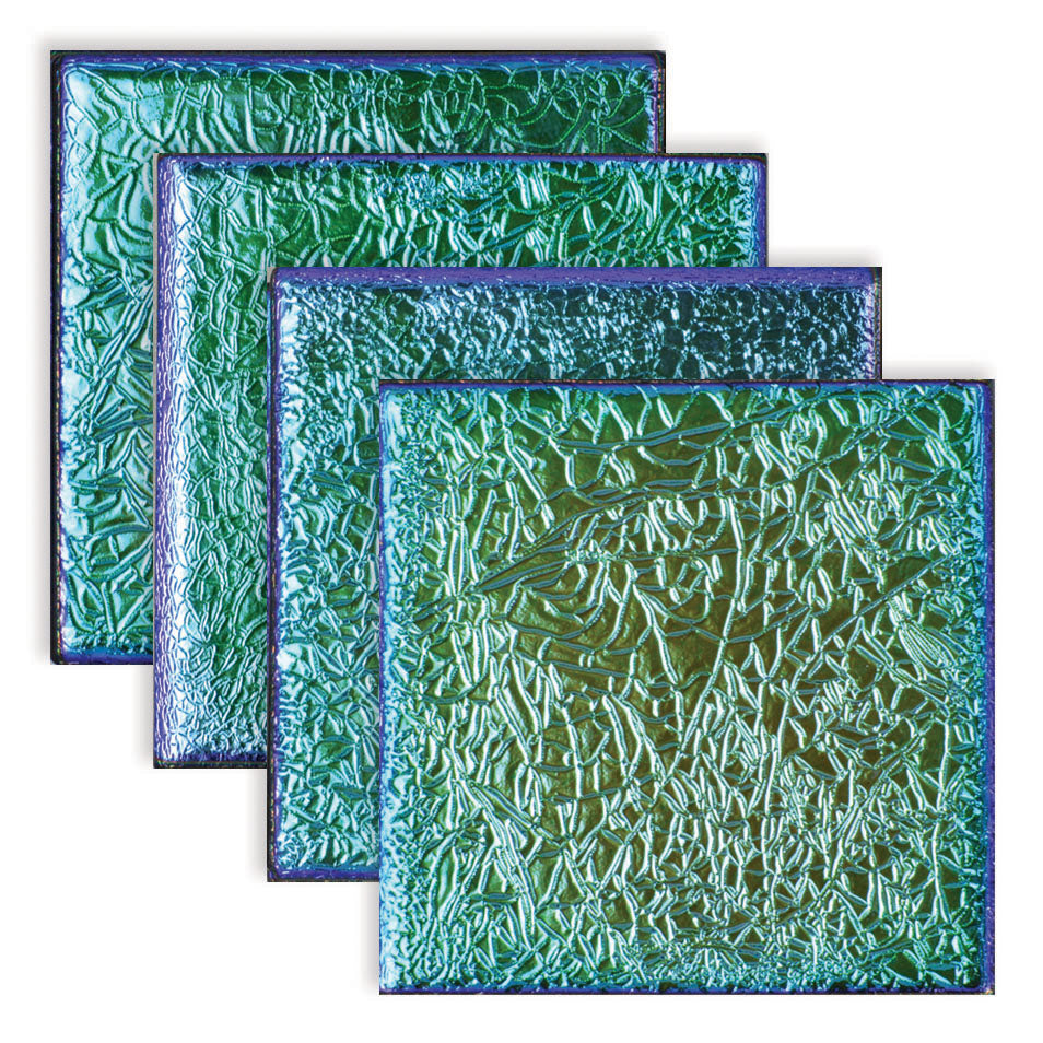 Fusion 2"x2" Iridescent Pool Accent Tile – Caribbean