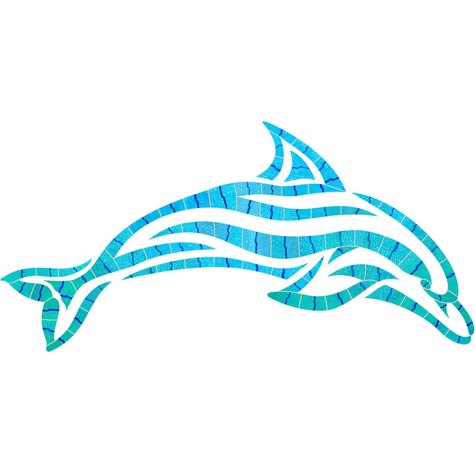 Fusion Islander Dolphin Iridescent Pool Accent