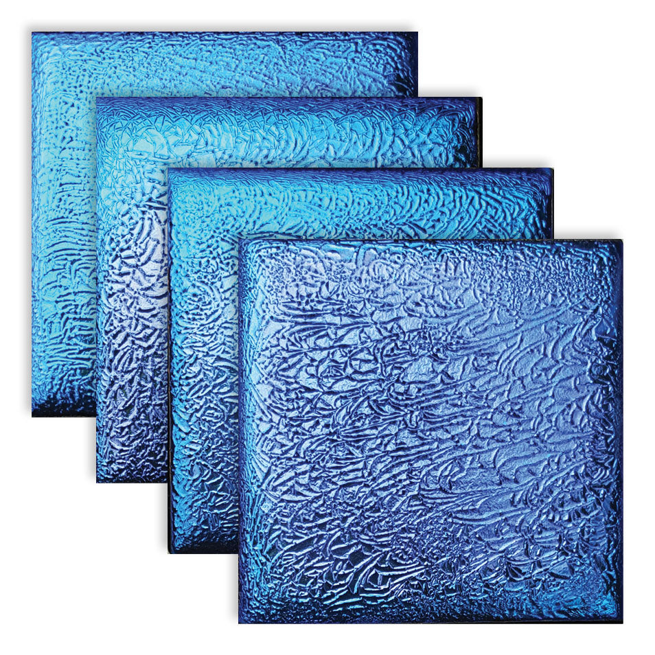 Fusion 2"x2" Iridescent Pool Accent Tile – Sapphire