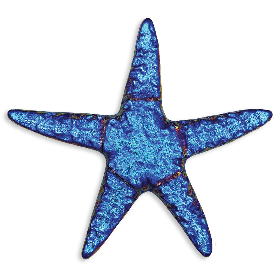 Fusion Starfish Iridescent Pool Accent – Sapphire / 5"