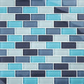 Crystal Aqua Blend Glass Pool Tile