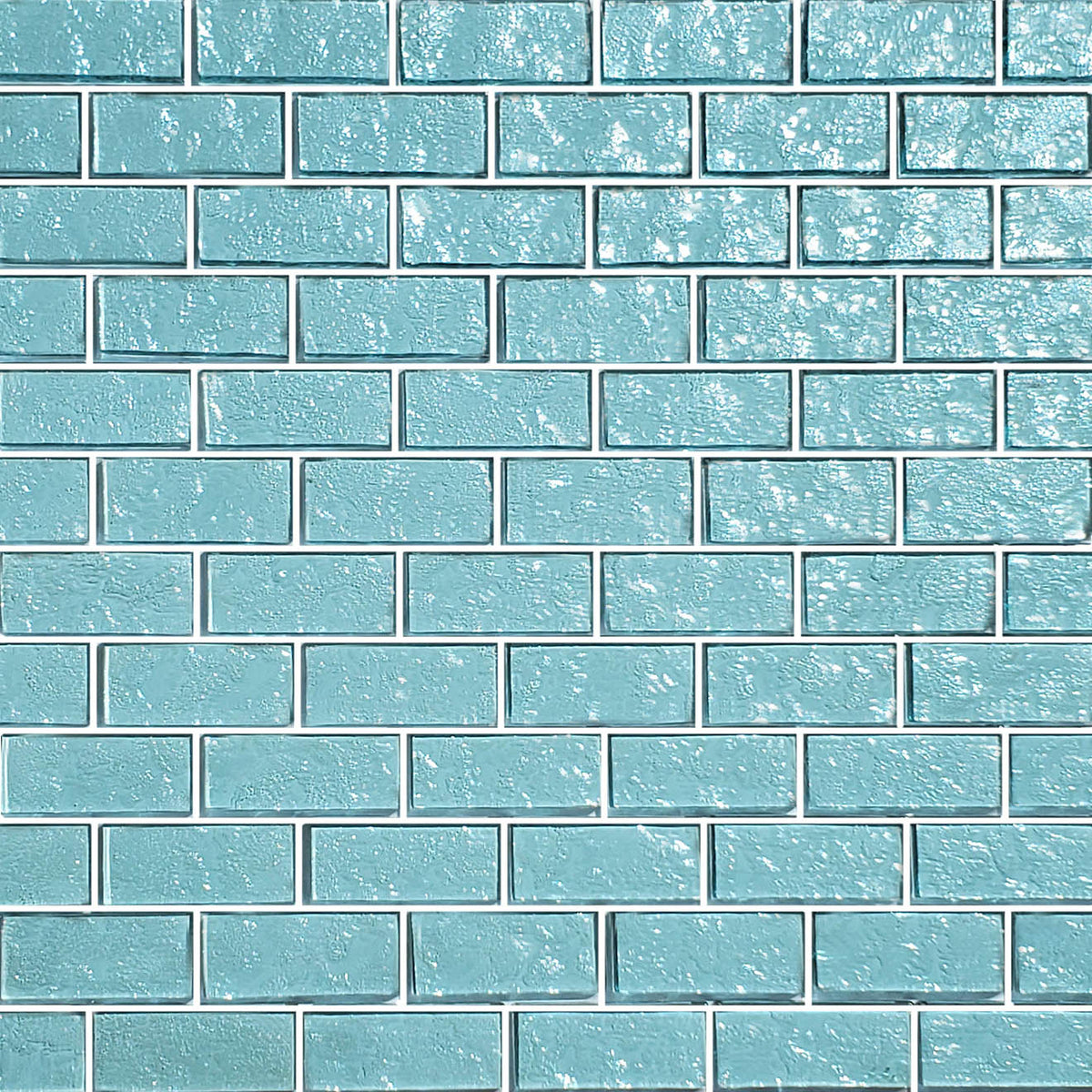 Galaxy Aquamarine Glass Pool Tile – 1"x2"