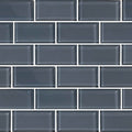 Subway Blue Gray Glass Pool Tile