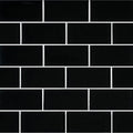 Subway Black Glass Pool Tile