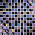 Twilight Black Glass Pool Tile – 1"x1"