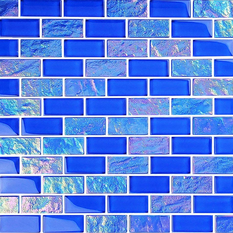 Twilight Royal Blue Glass Pool Tile – 1"x2"