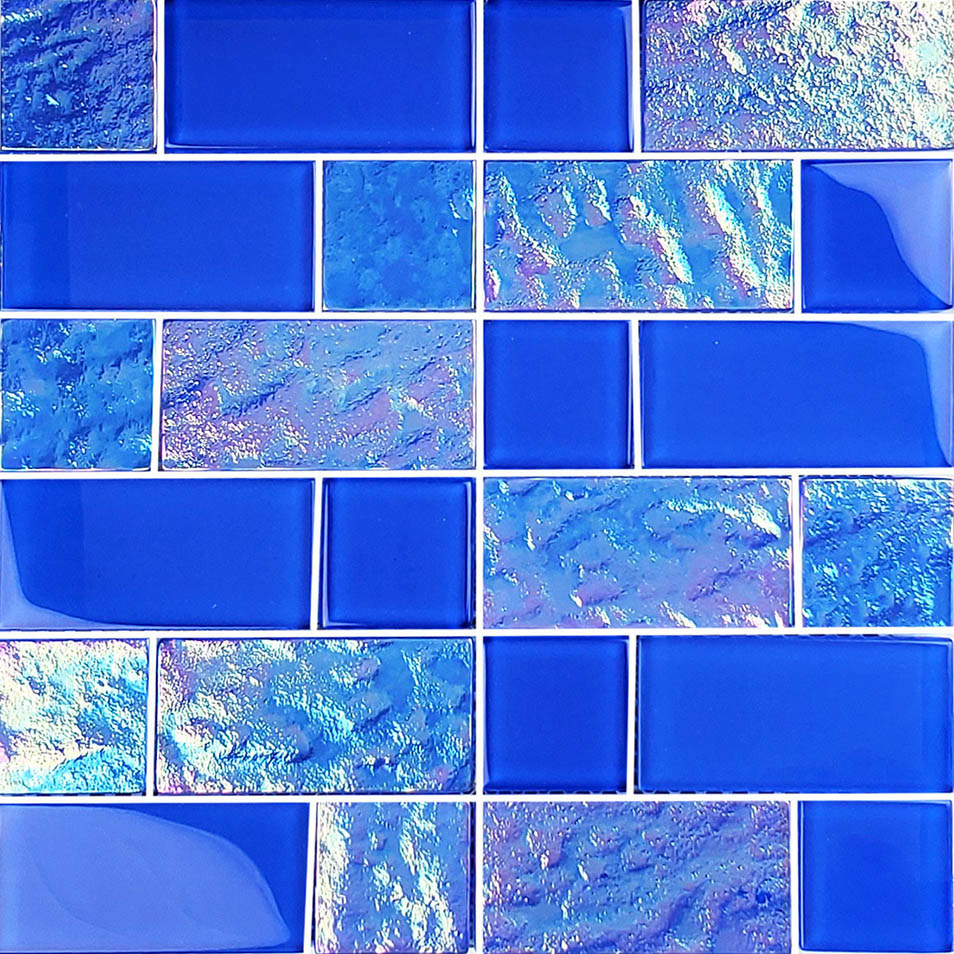 Twilight Royal Blue Glass Pool Tile – Mixed Sizes